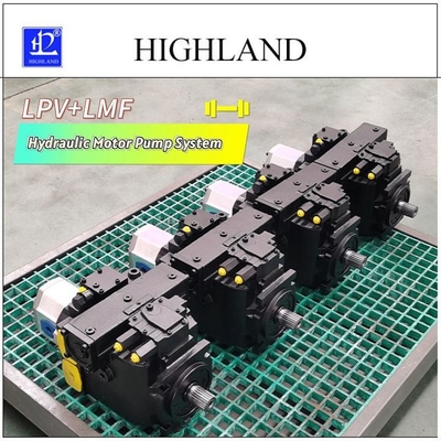 Test przeciążenia kombajnu zbożowego LPV90 Dostosowanie systemu hydraulicznej pompy silnikowej