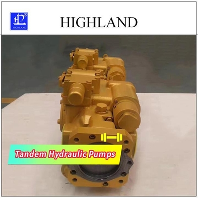 Tandemna pompa hydrauliczna z wieloma trybami sterowania i niestandardową konstrukcją